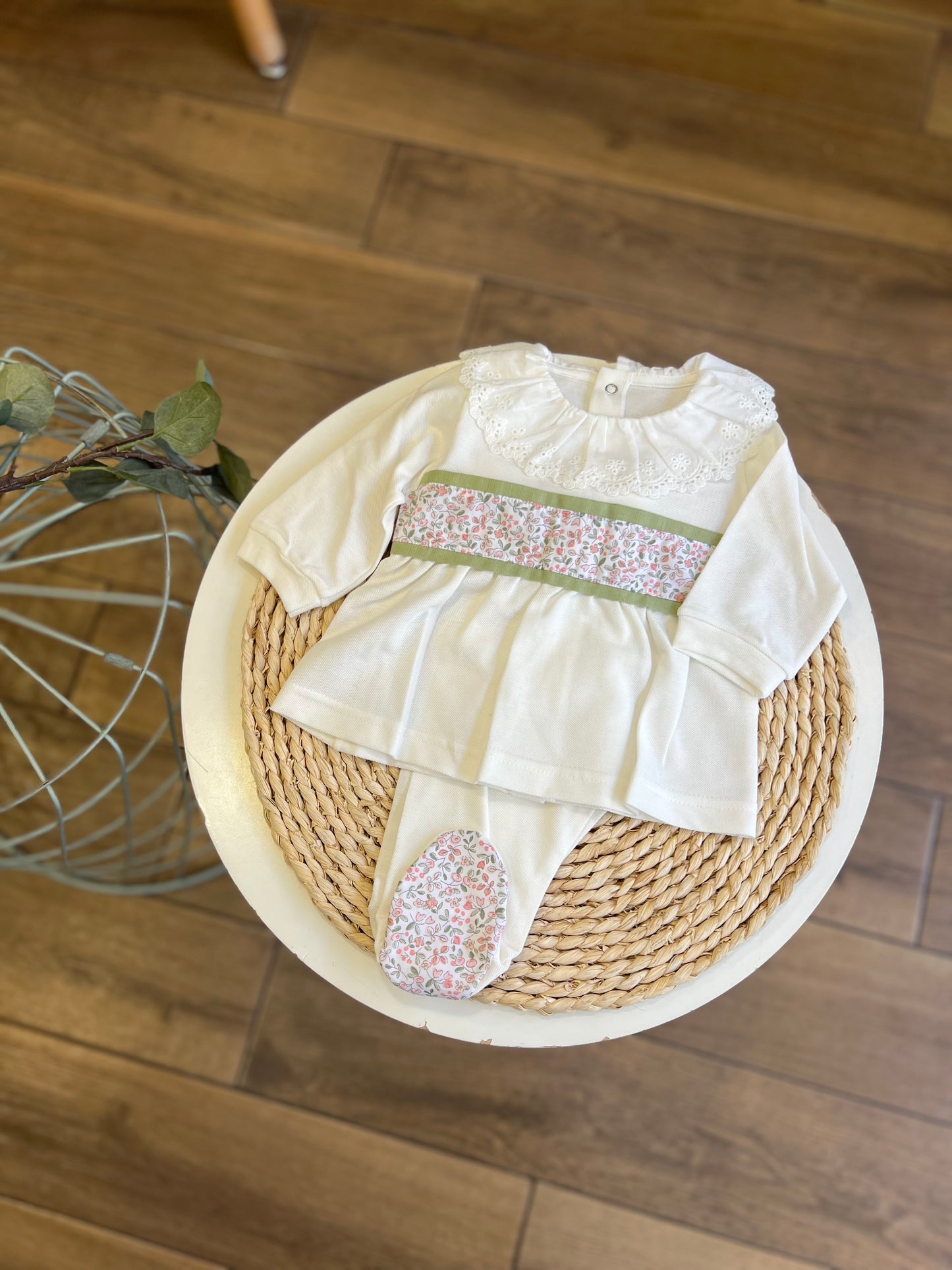 Completo in cotone Flower