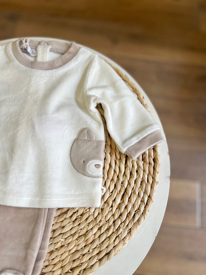 Completo in ciniglia soft Orsetto