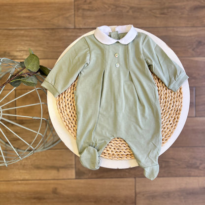 Tutina in cotone salvia