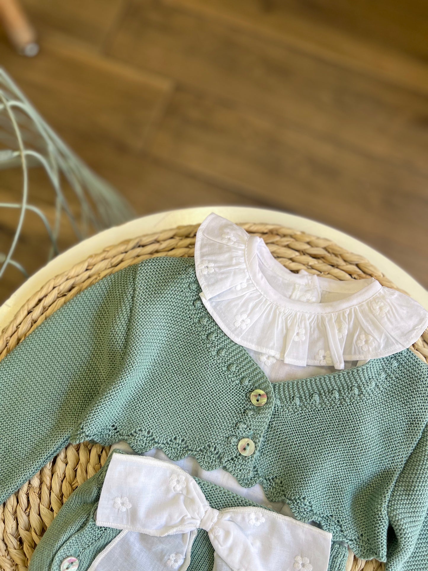 Set 3 pezzi Fiocco Verde