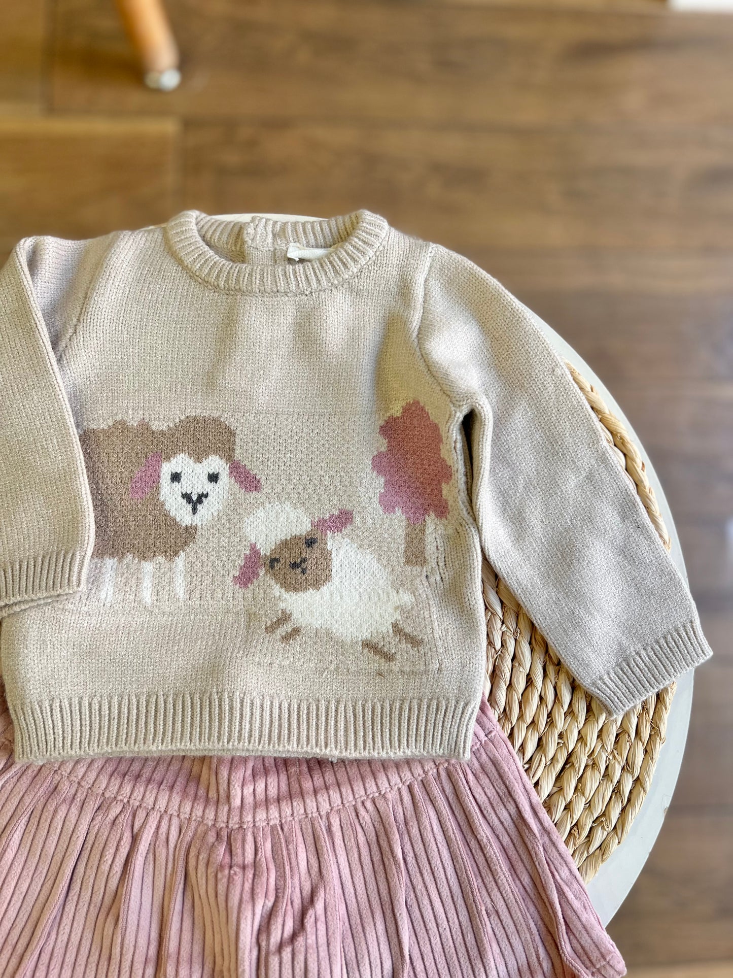 Completo gonna pantalone e maglioncino Sheep