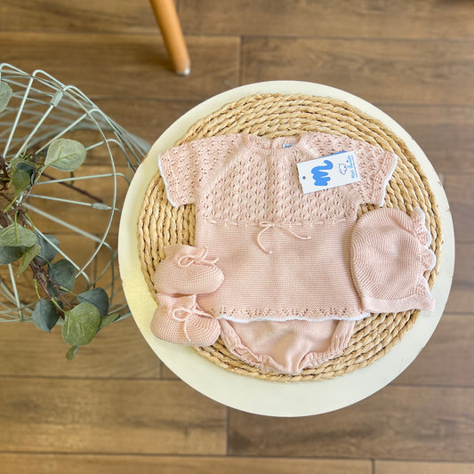 Completo 4 pezzi in filo estivo Nude