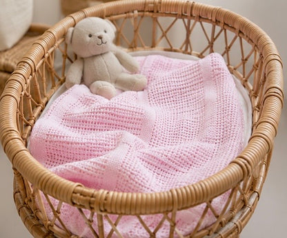 Copertina in cotone Pappa e Latte Rosa