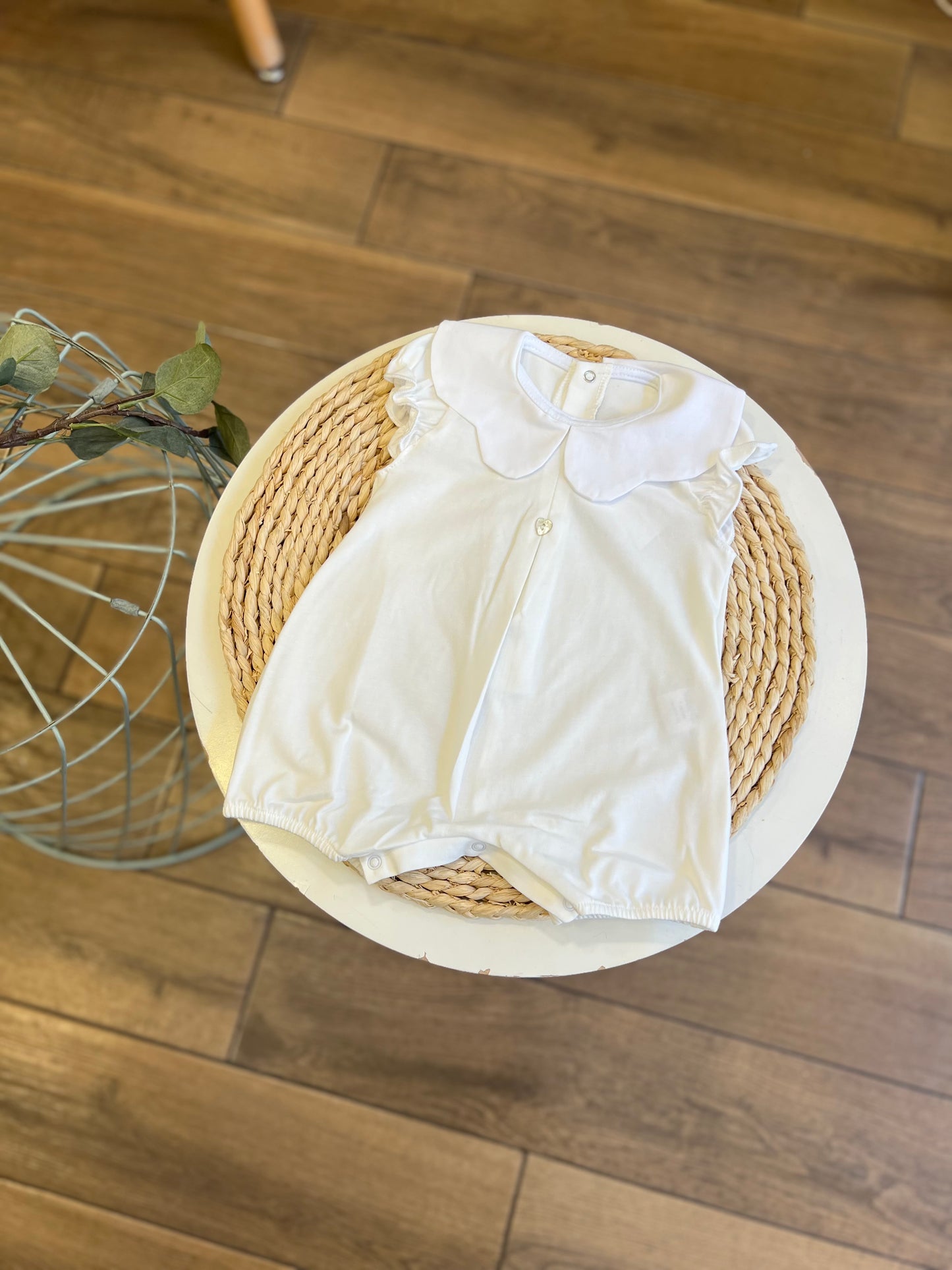 Pagliaccetto in cotone Latte