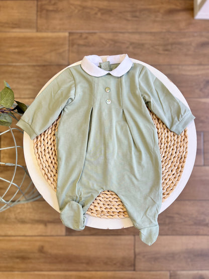 Tutina in cotone salvia