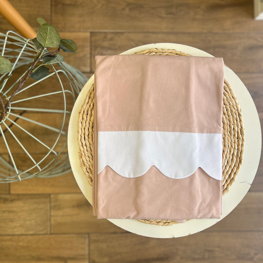 Copertina carrozzina nuvola rosa cipria