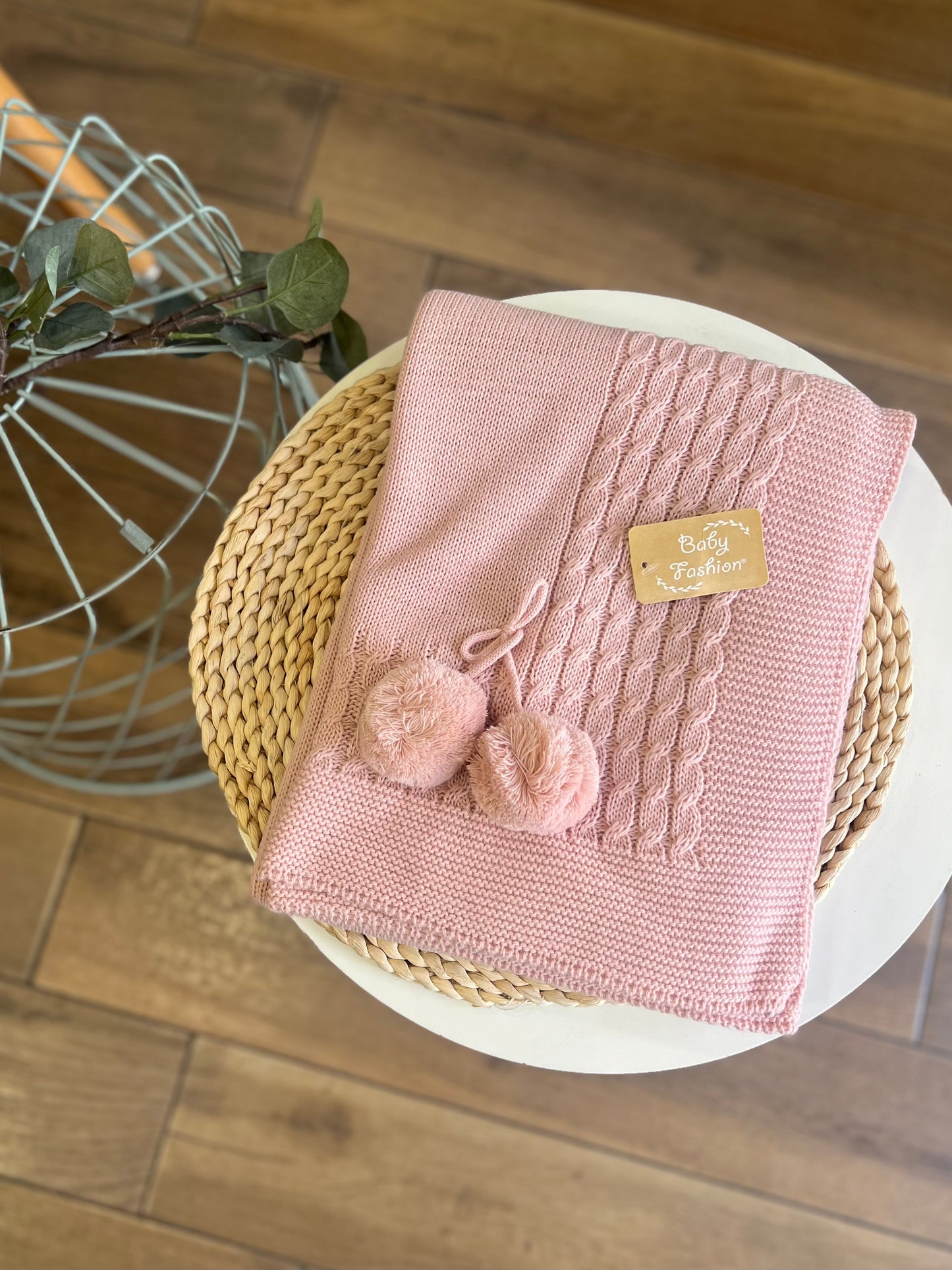 Coperta invernale Pon Pon Rosa Maquillage