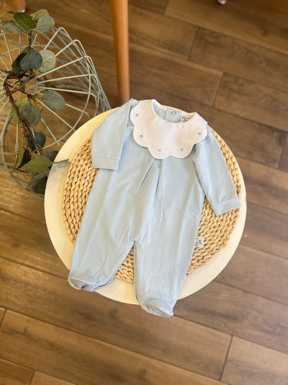 Tutina con colletto Nuvola Pois