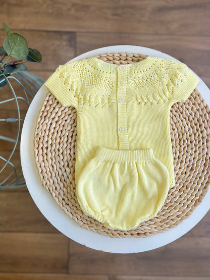 Set 4 pezzi in filo estivo Lemon