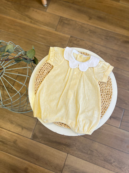 Pagliaccetto in cotone Giallo