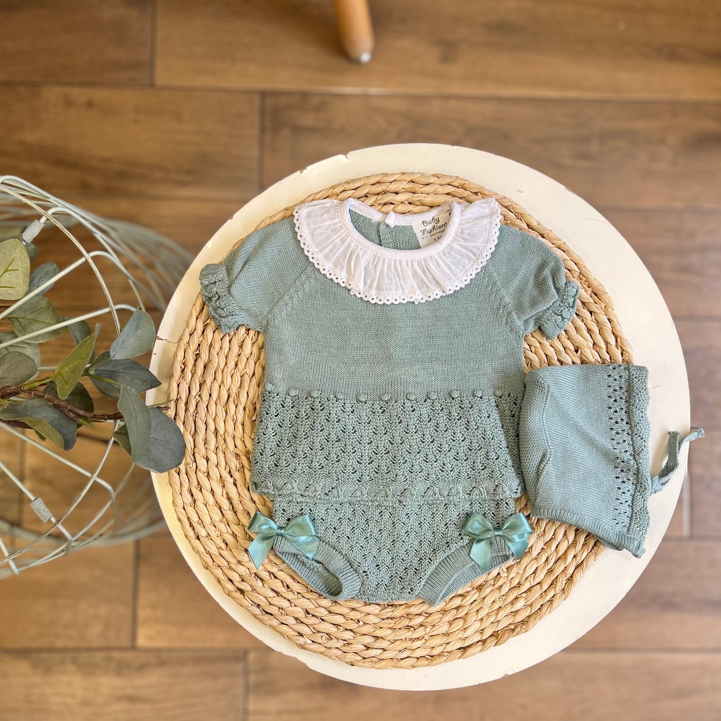 Completo Primavera/Estate Verde con colletto