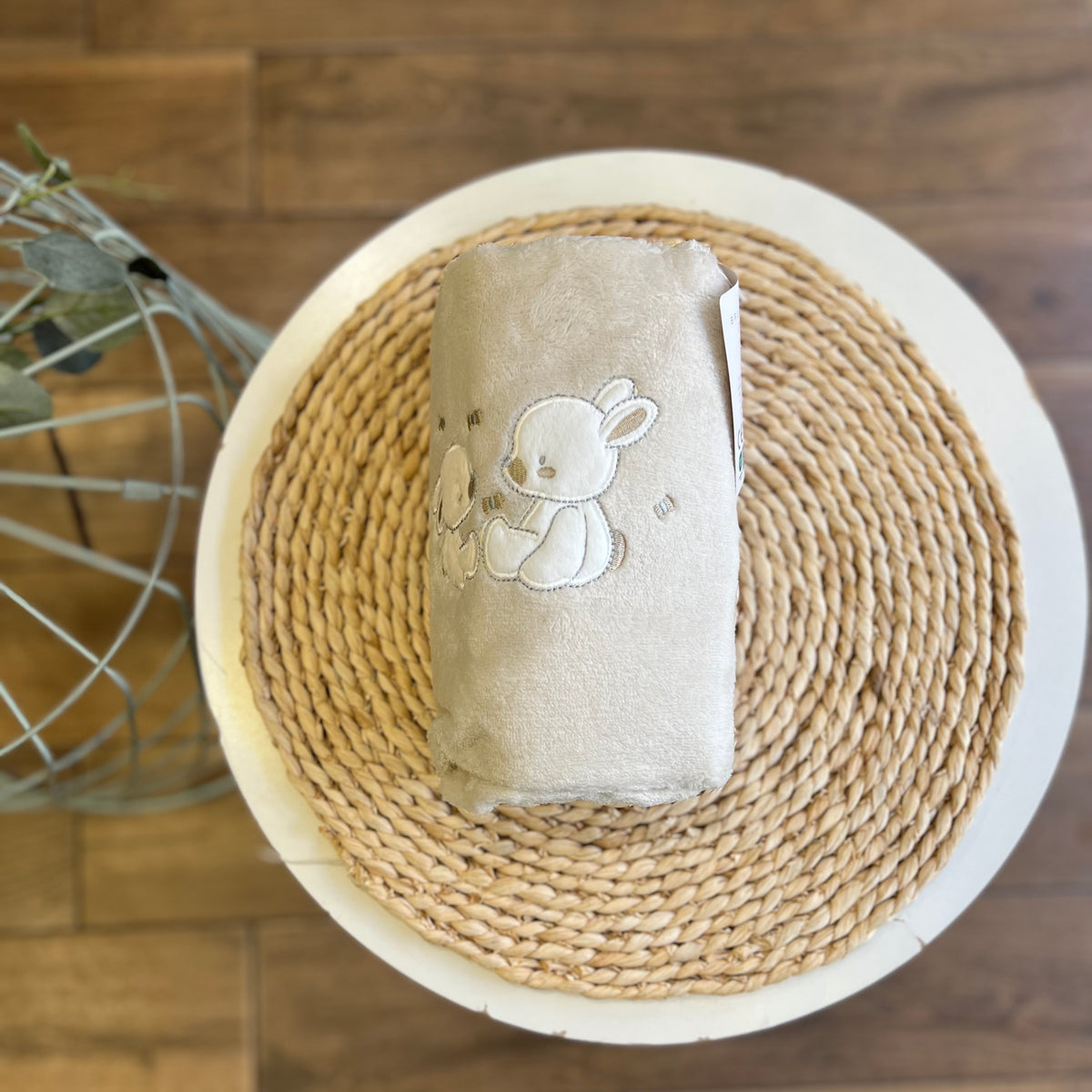 Copertina in pile Bunny beige