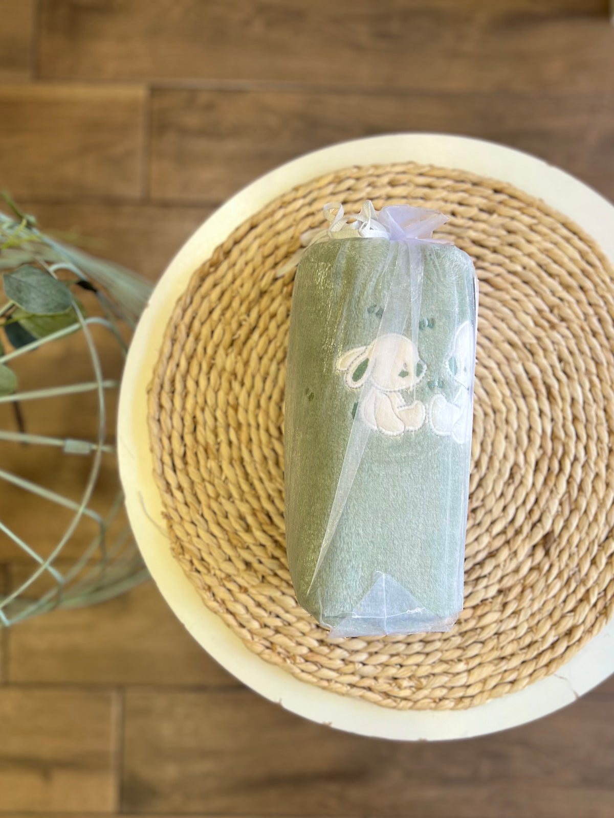 Copertina in pile Bunny verde