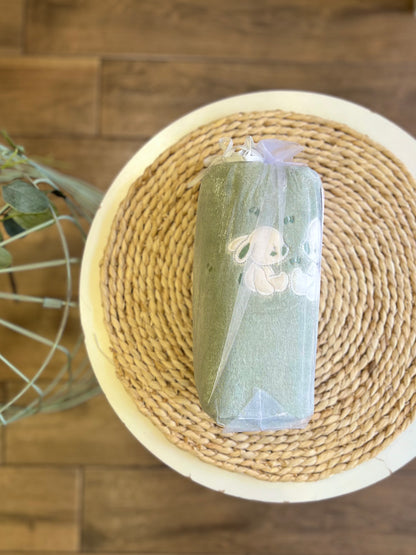 Copertina in pile Bunny verde