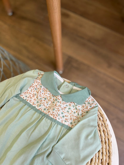 Tutina in cotone Verde