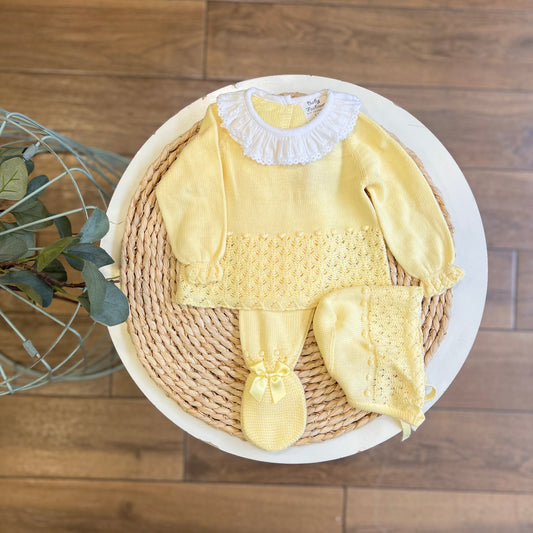 Completo Primavera/Estate Giallo con colletto