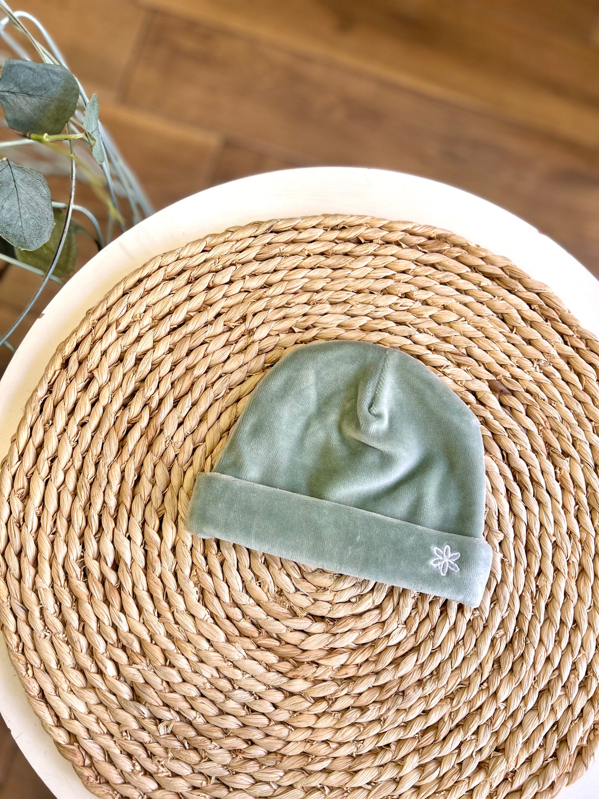 Cappellino ciniglia Salvia