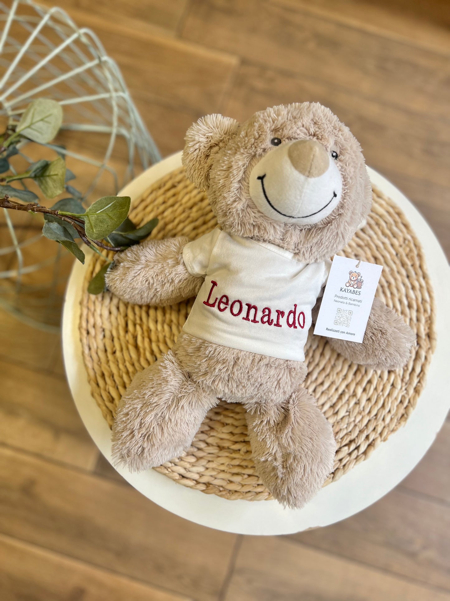 Orsetto peluche  personalizzato con T-shirt
