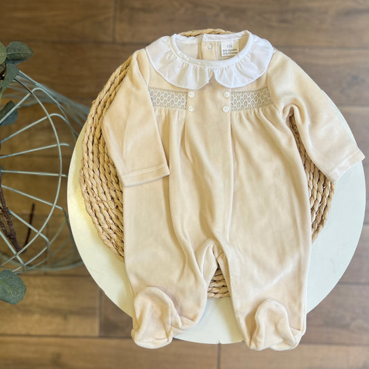 Tutina in ciniglia Crema