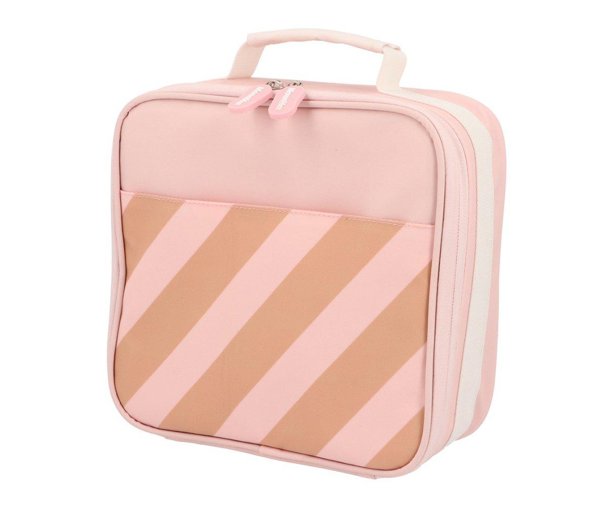 Borsa Termica Rigida Monnëka Big Stripes Pink Personalizzabile