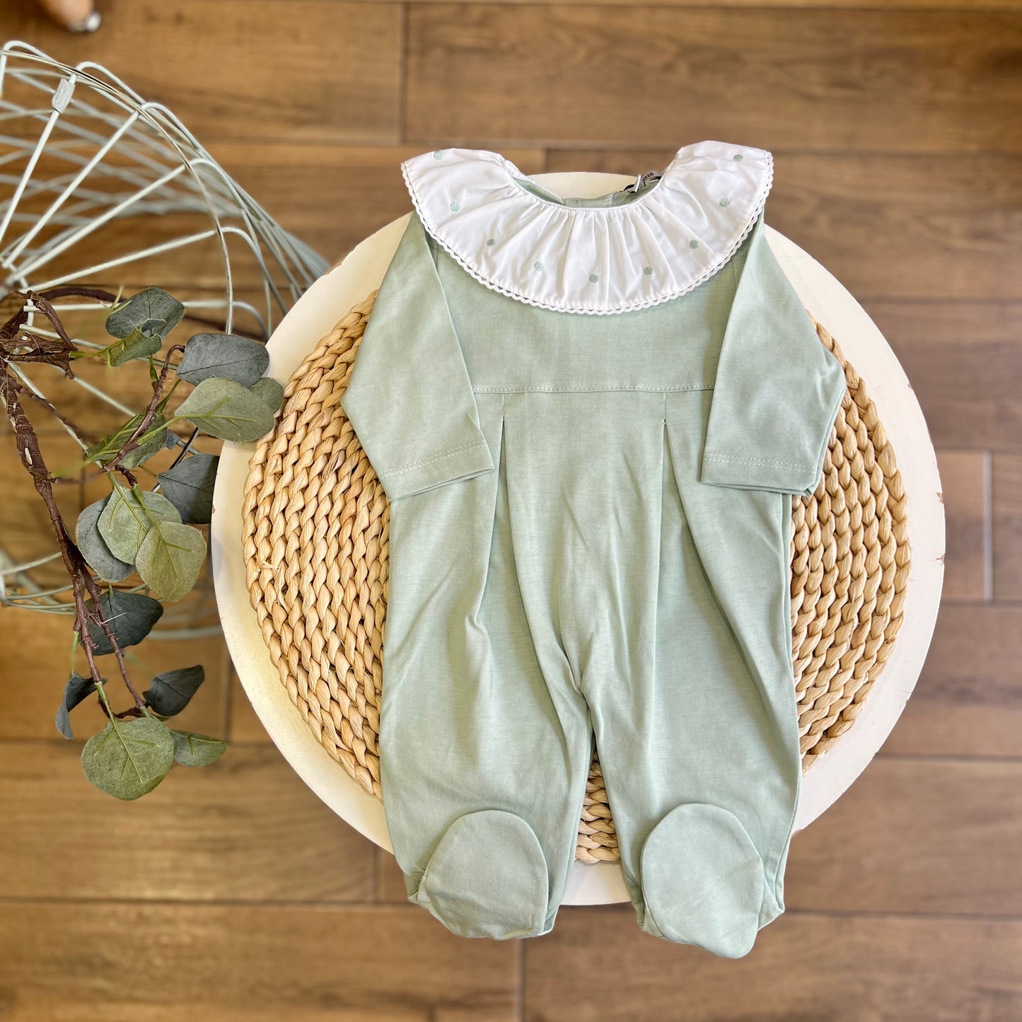 Tutina colletto Verde Salvia