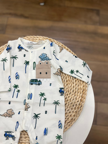 Tutina Dino in cotone