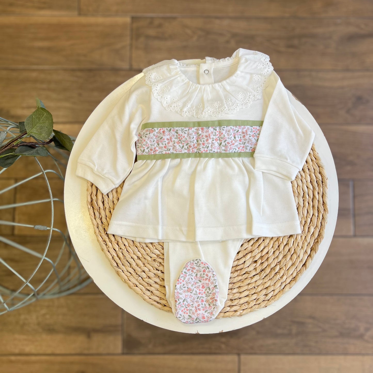 Completo in cotone Flower