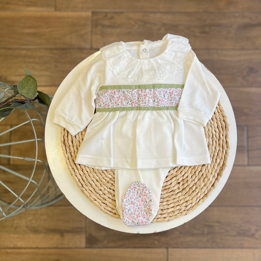 Completo in cotone Flower
