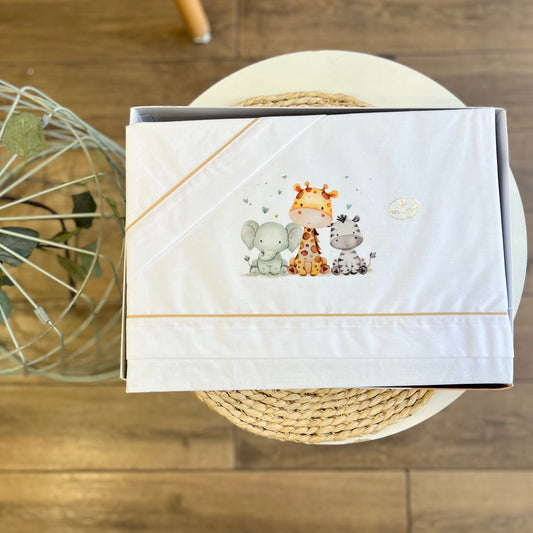 Set carrozzina Safari bordino senape