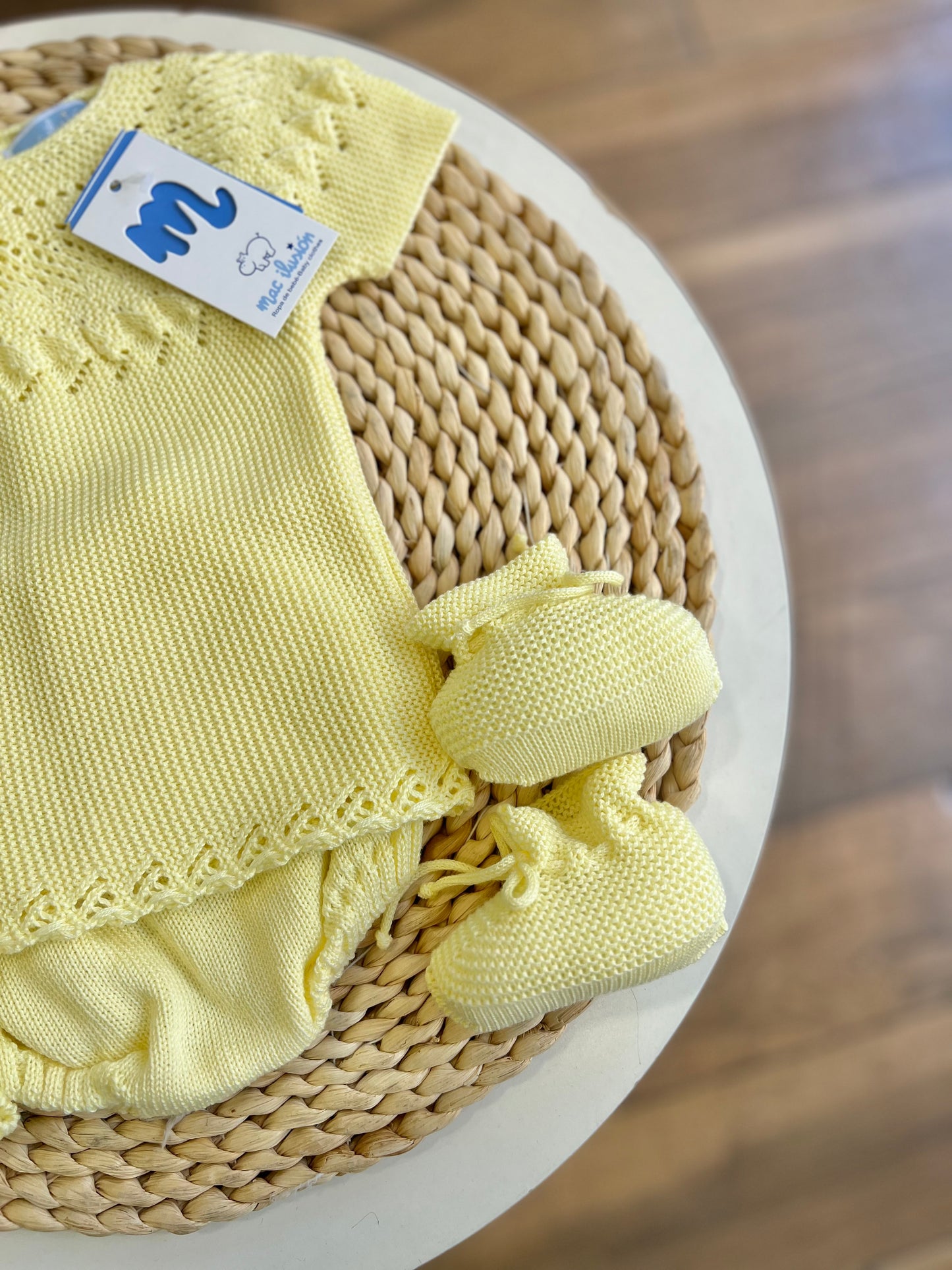 Set 4 pezzi in filo estivo Lemon