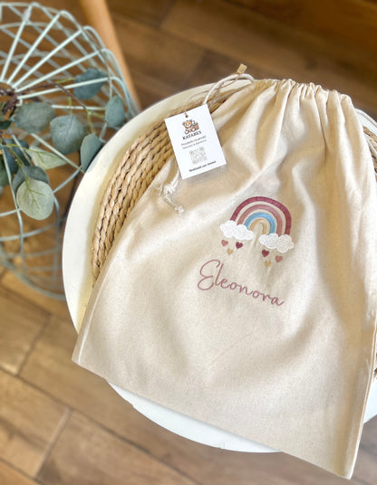 Sacchetto in cotone biologico personalizzato grande