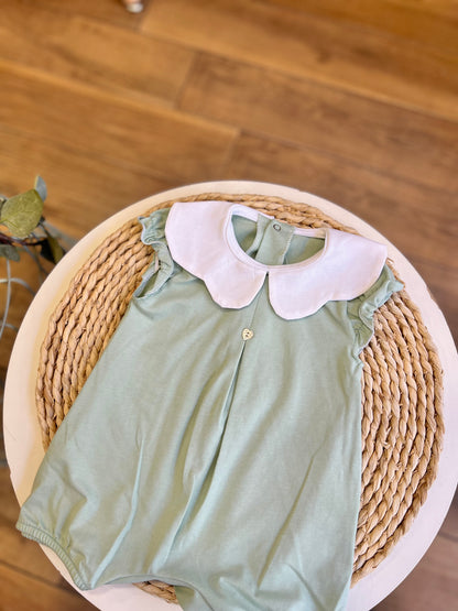 Pagliaccetto in cotone Salvia