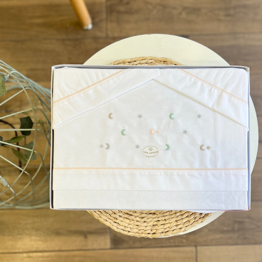 Set carrozzina Stelline bordo rosa