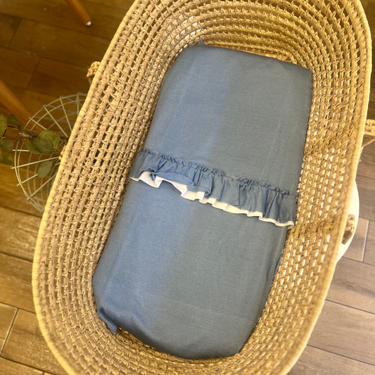 Coperta Rouches in filo Blu