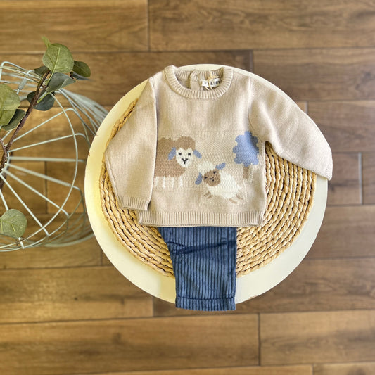 Completo pantalone e maglioncino Sheep
