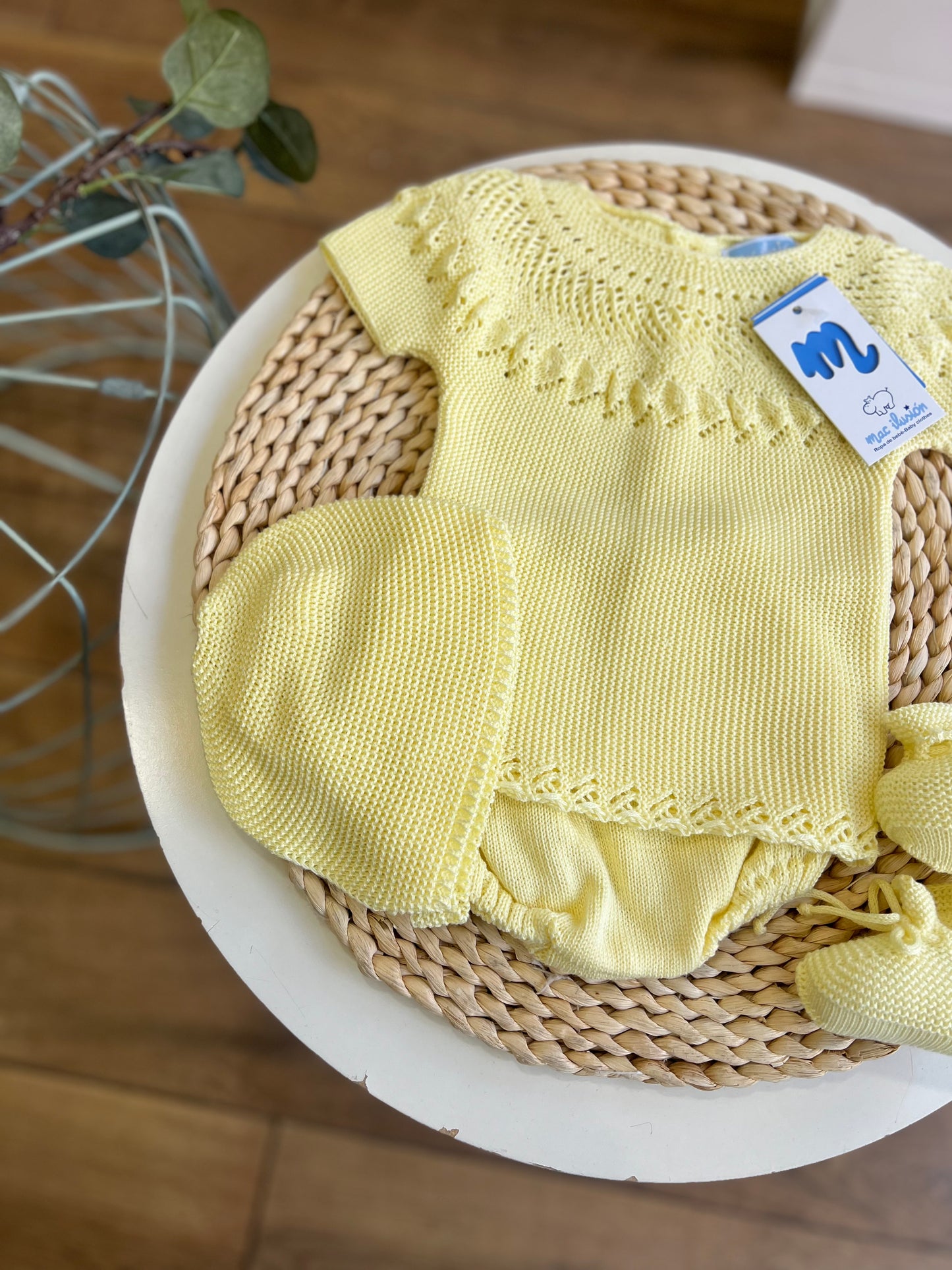 Set 4 pezzi in filo estivo Lemon