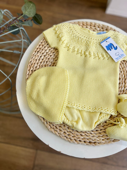 Set 4 pezzi in filo estivo Lemon