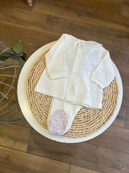 Completo in cotone Flower