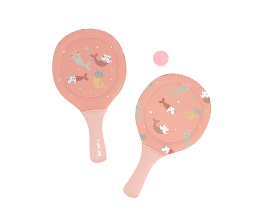 Racchette Spiaggia Neoprene Mermaid Cats