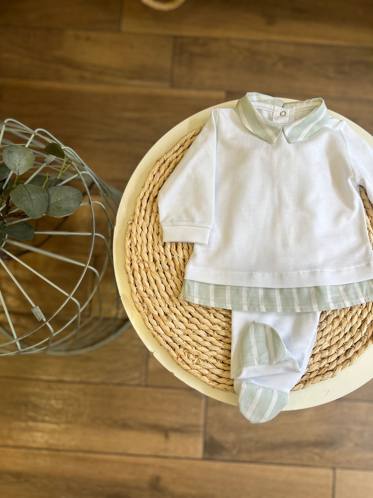 Completo in cotone Salvia