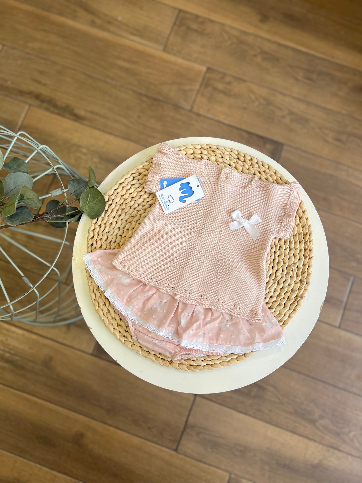 Completo in filo estivo con culotte Nude