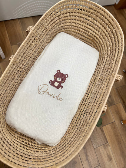 Copertina estiva in cotone Bamboo personalizzata con disegno e nome