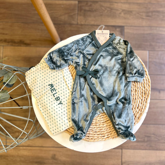 Tutina in ciniglia Soft Bamboo Verde