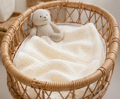 Copertina in cotone Pappa e Latte Panna