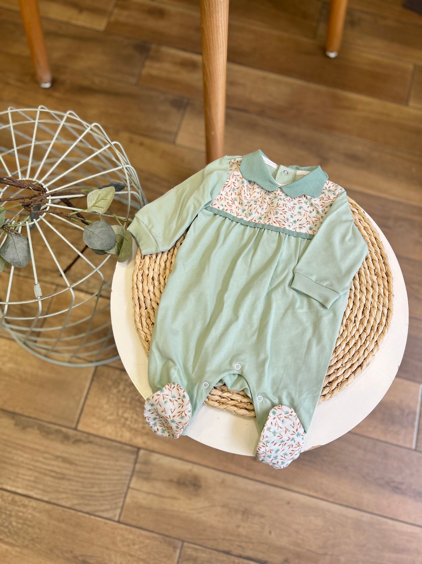 Tutina in cotone Verde
