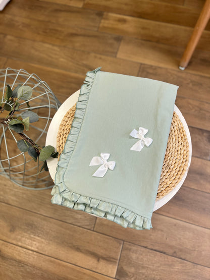 Copertina carrozzina Primavera/Estate Fiocchetti Verde Salvia