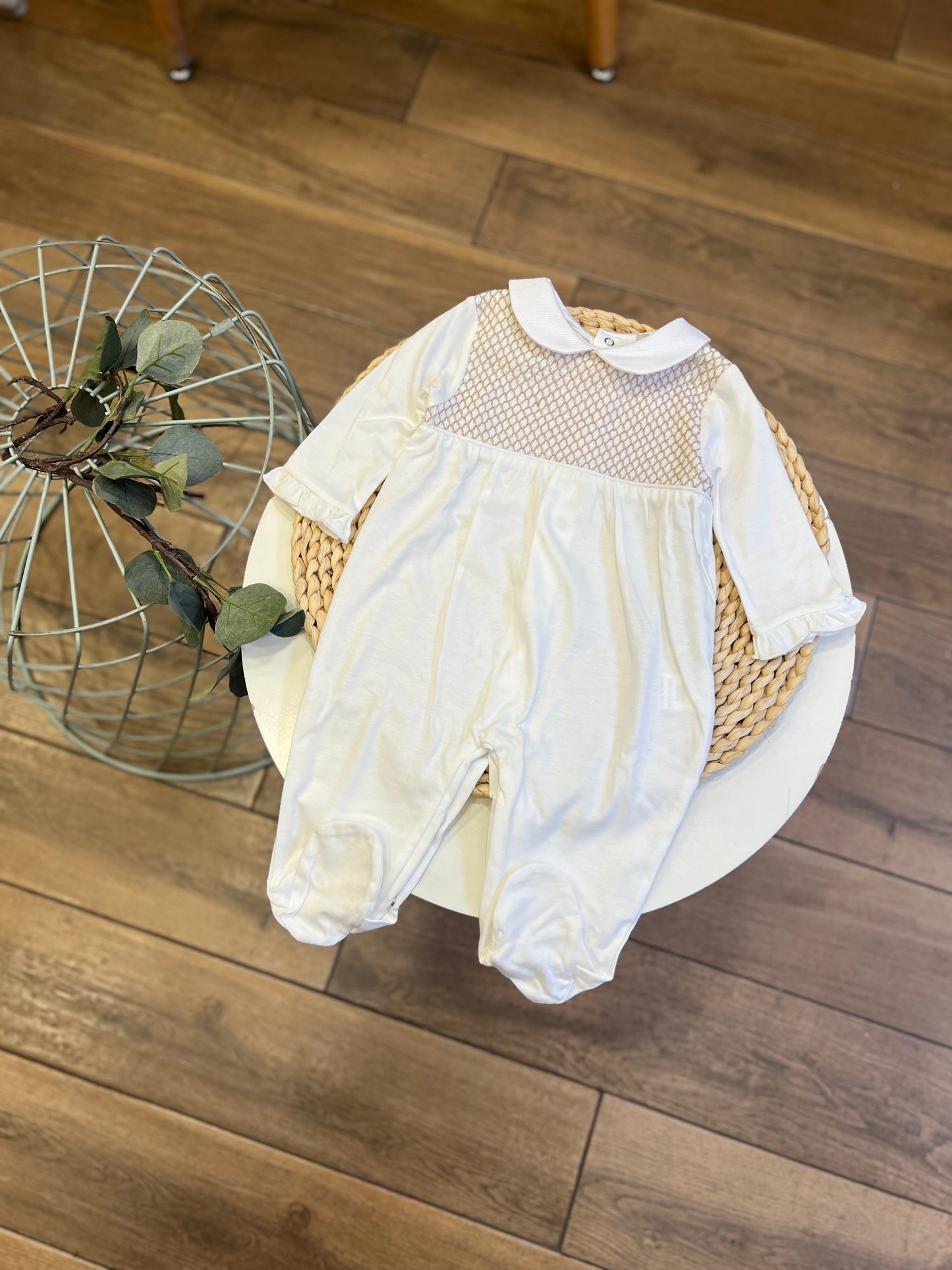 Tutina Punto Smock Panna