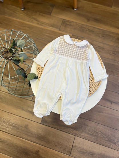 Tutina Punto Smock Panna