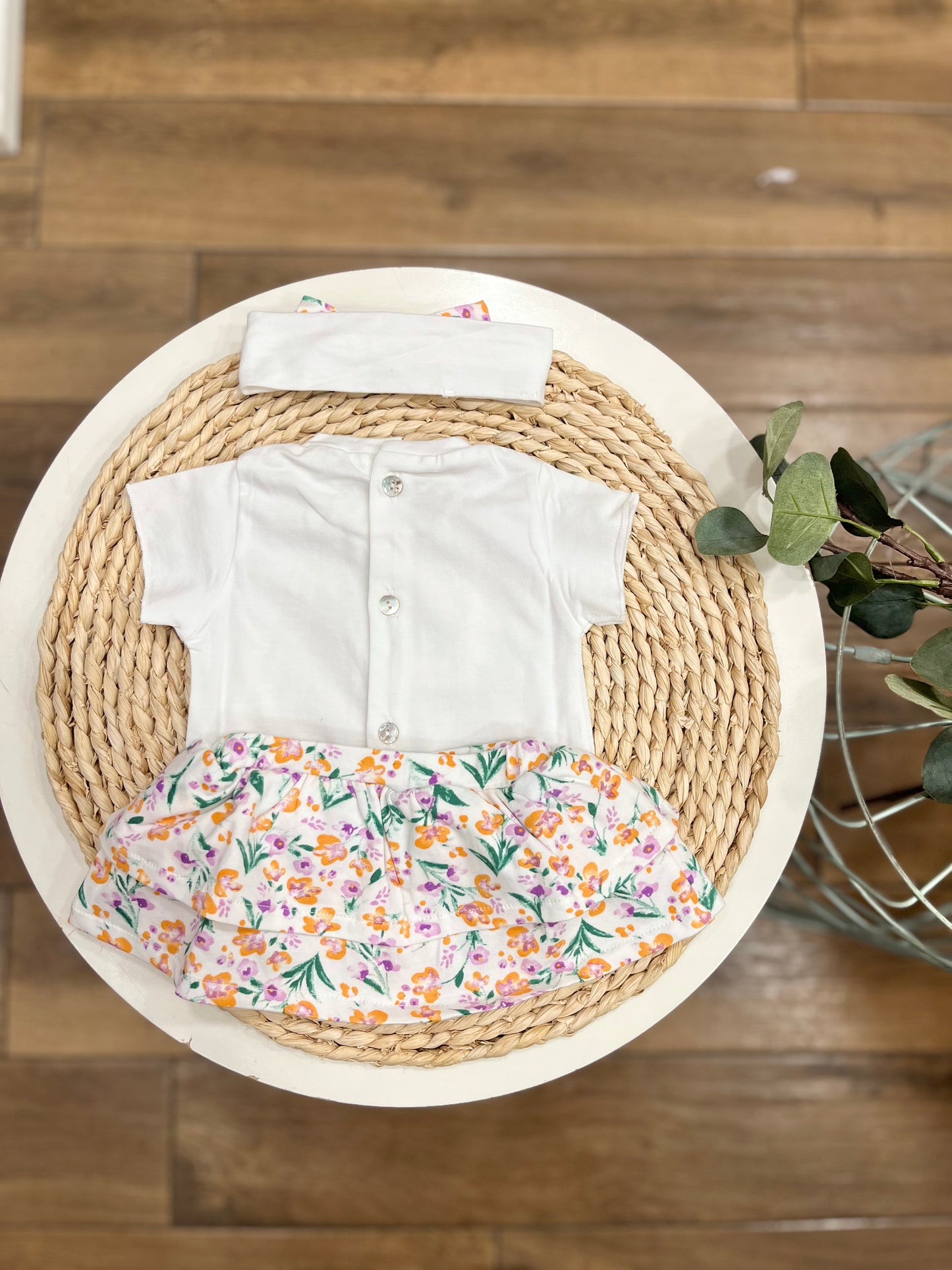 Completino con fascia fiori