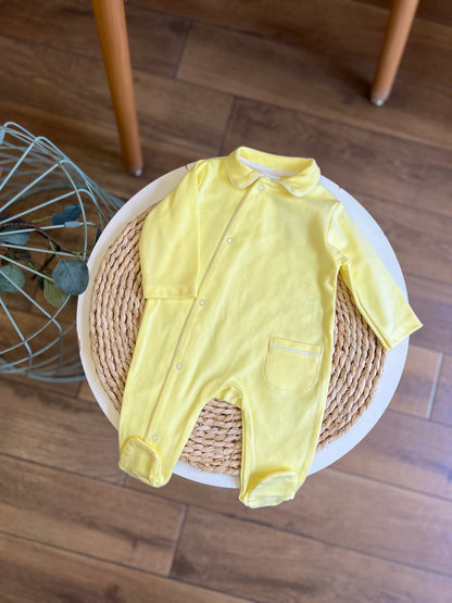 Tutina con taschino giallo